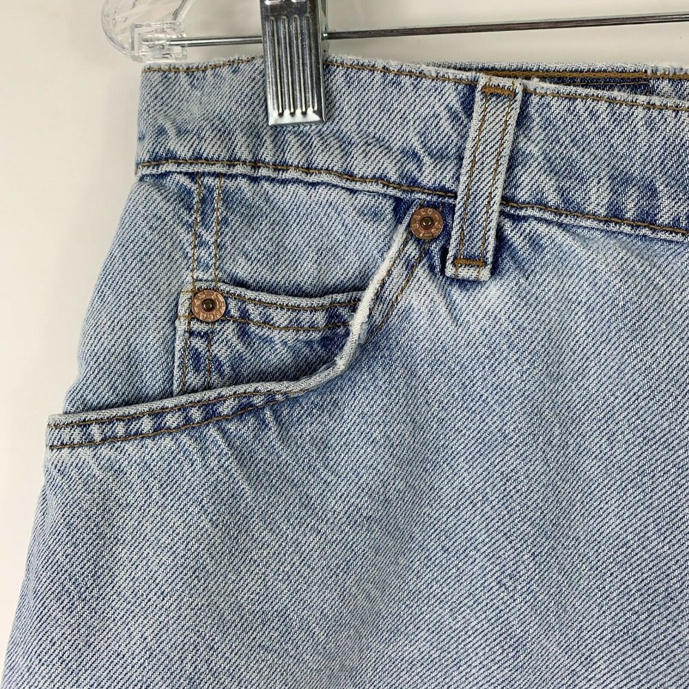 Vtg Levis Rare White Tab 950 Jean Shorts Jr Sz 13 - Picture 4 of 12